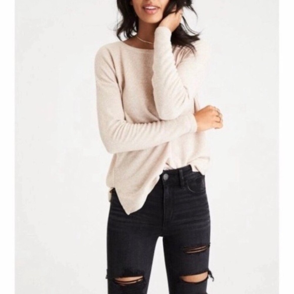 AE Soft & Sexy Plush Long Sleeve Tunic top